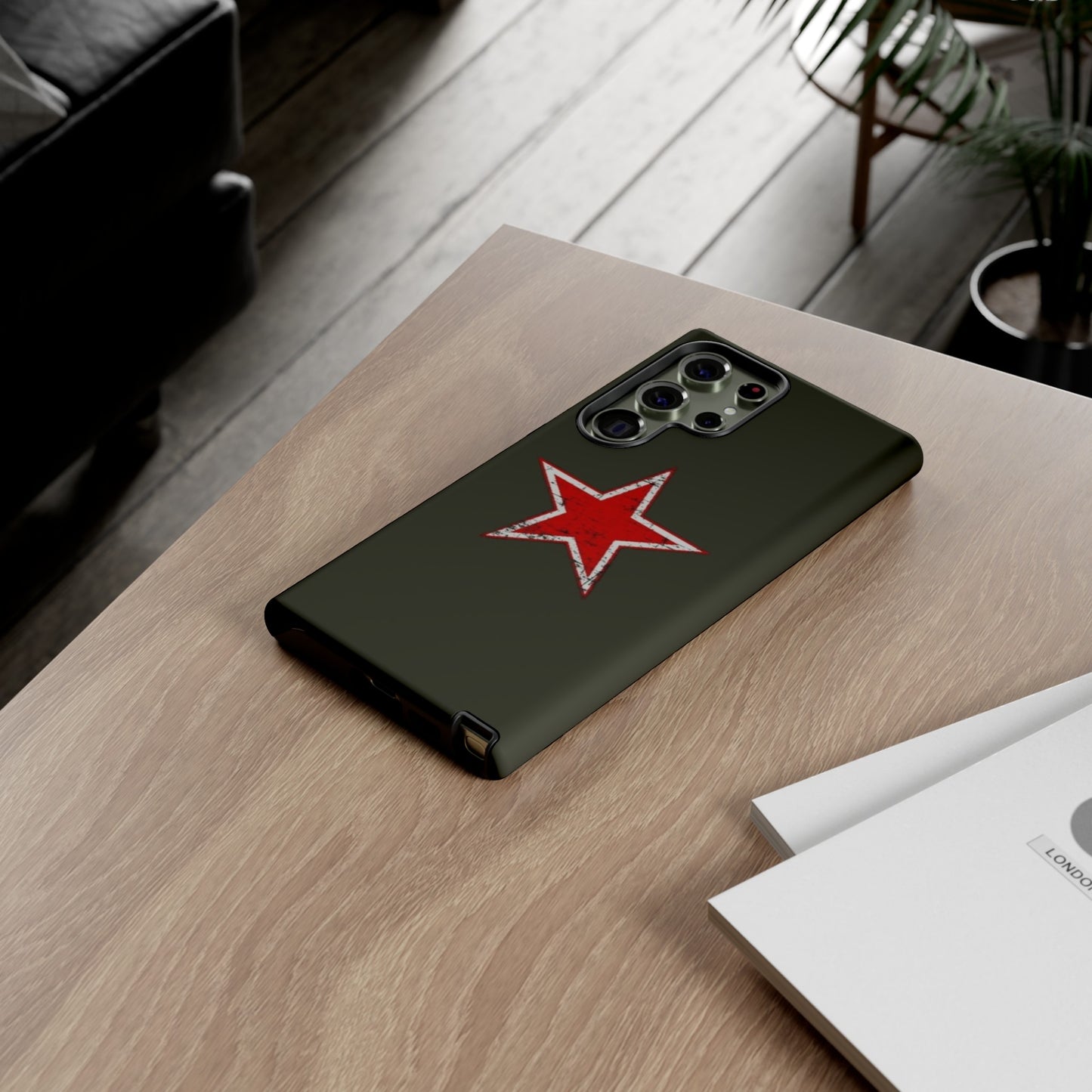 Red star, estuche para celular