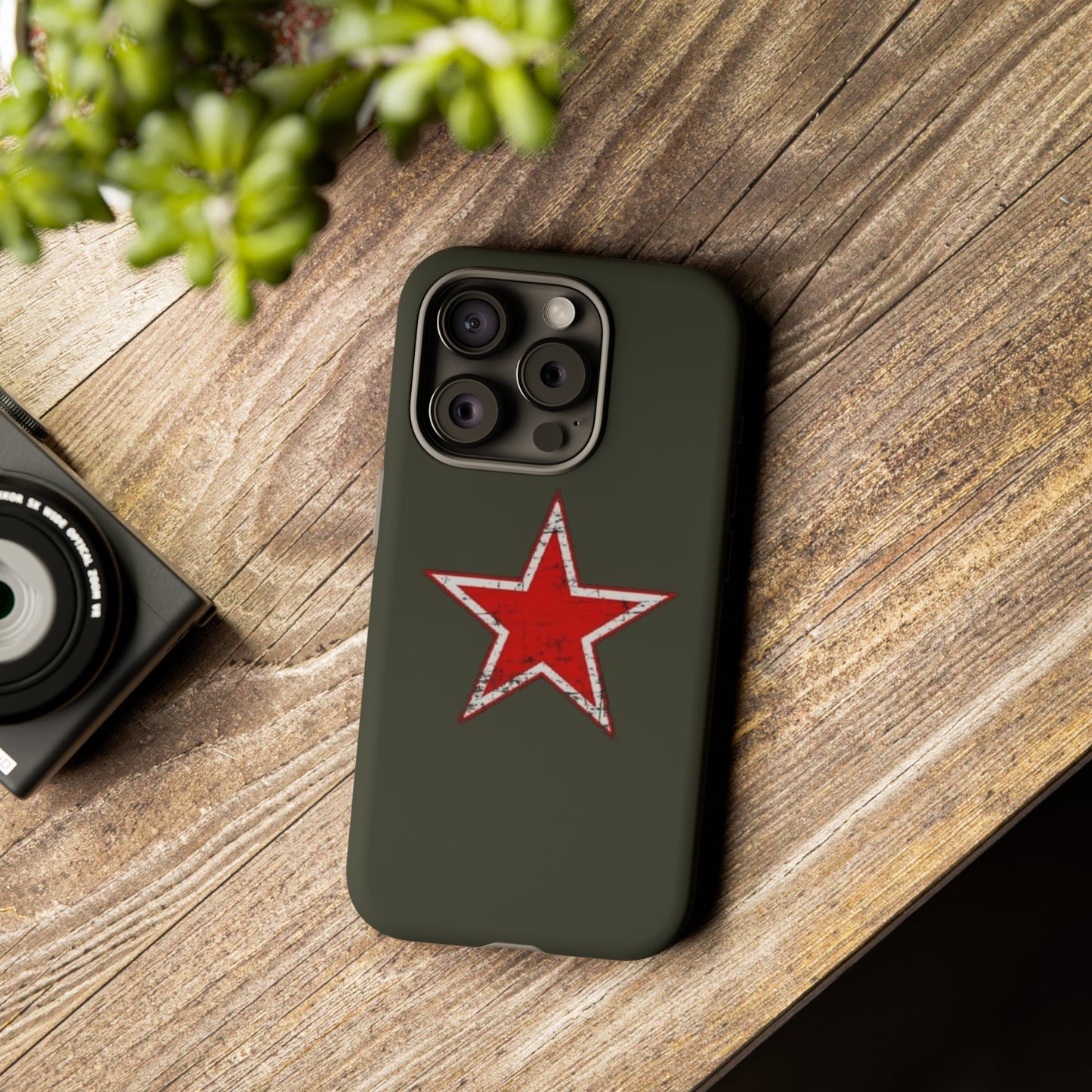 Red star, estuche para celular