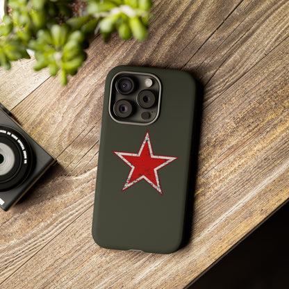 Red star, estuche para celular