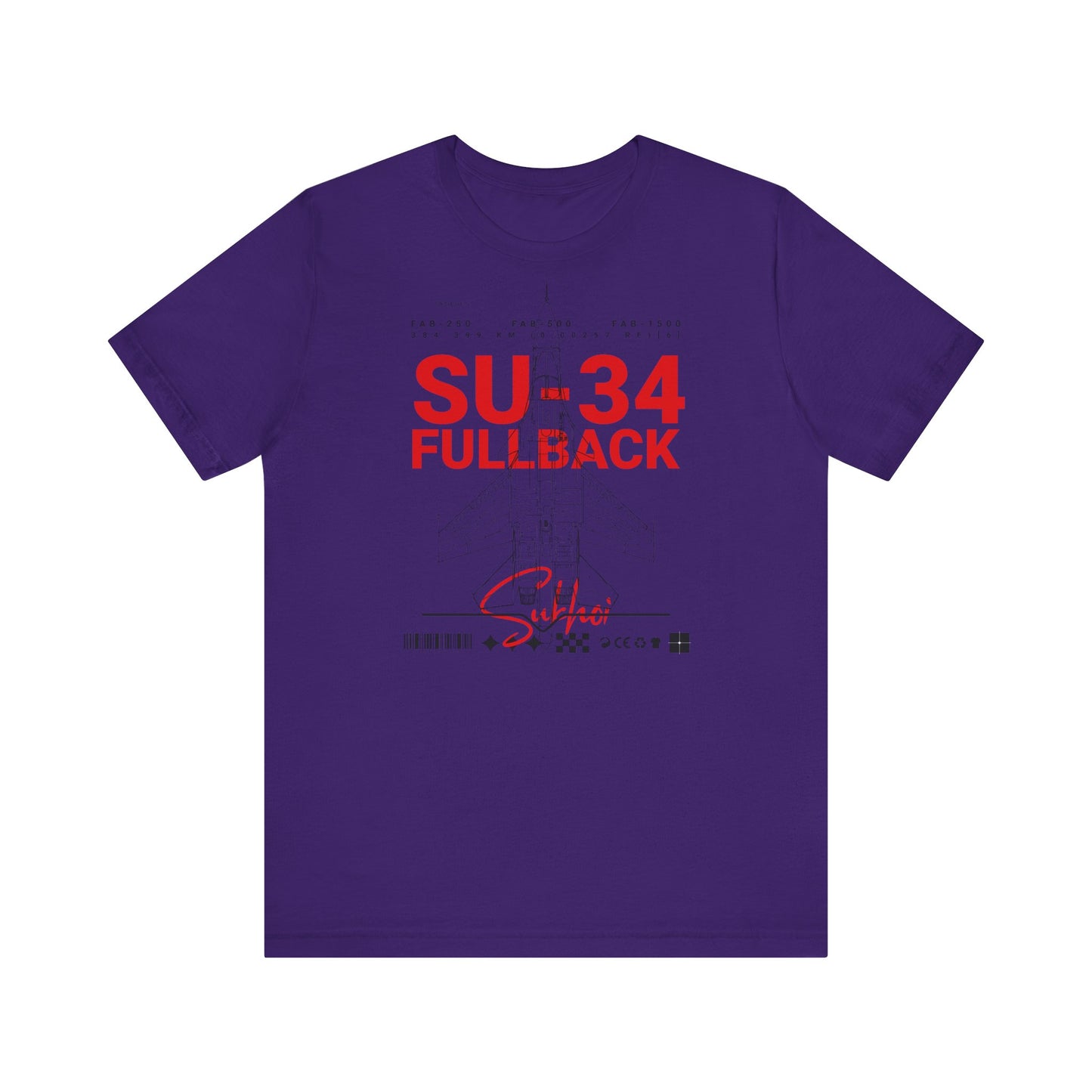 SU-34, Camisetas de fútbol unisex con pantalones cortos