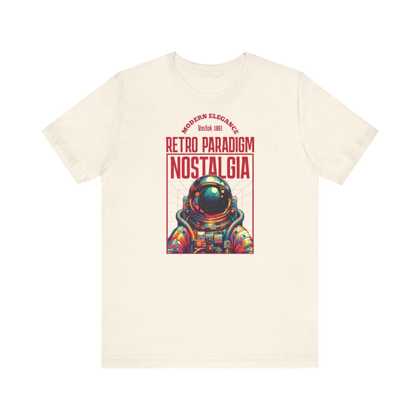 Retro Space, Camiseta de manga corta unisex de jersey