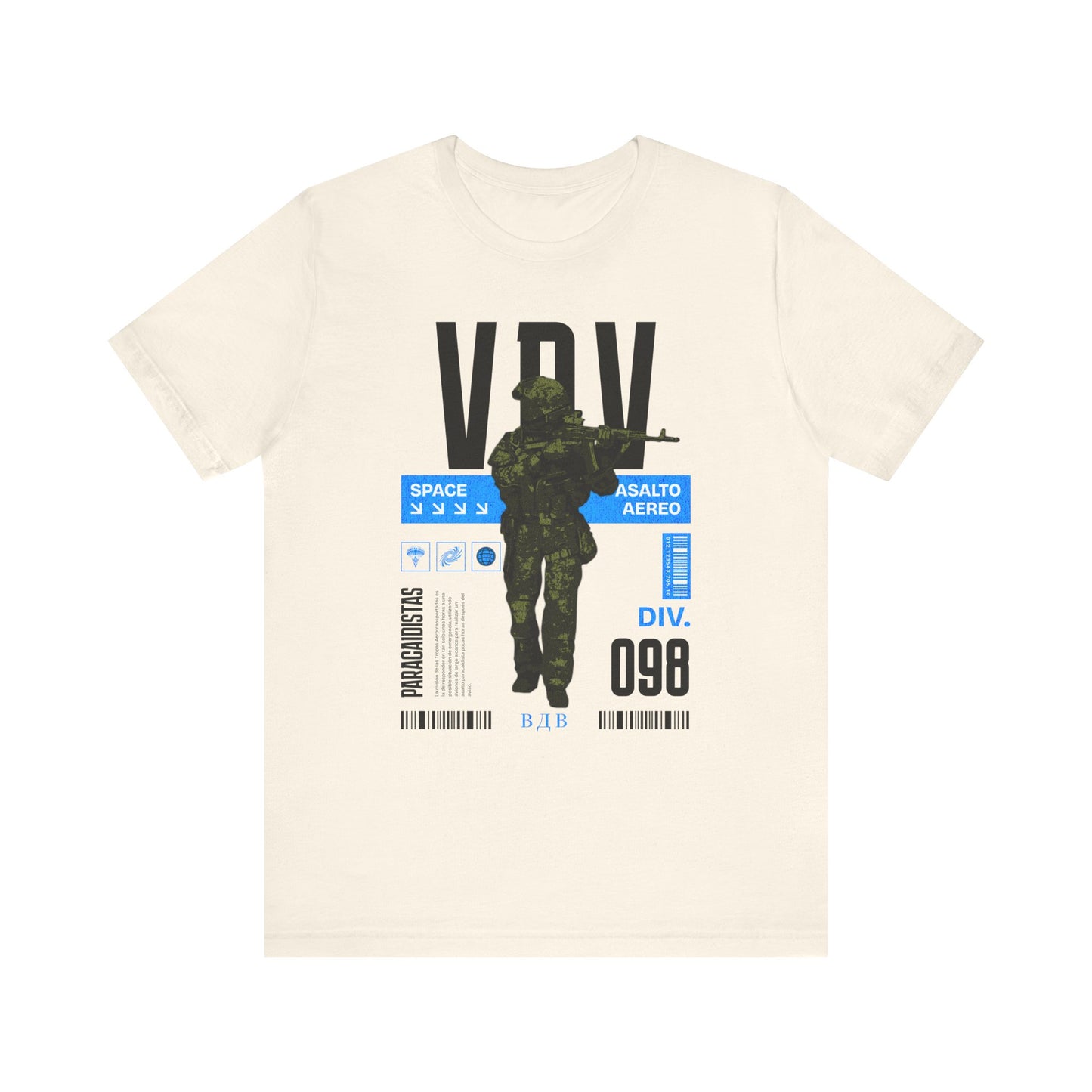 VDV 98th, Camiseta de manga corta de punto unisex