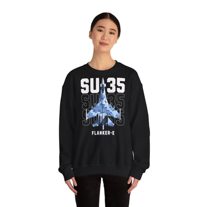 SU-35, sudadera unisex con cuello redondo