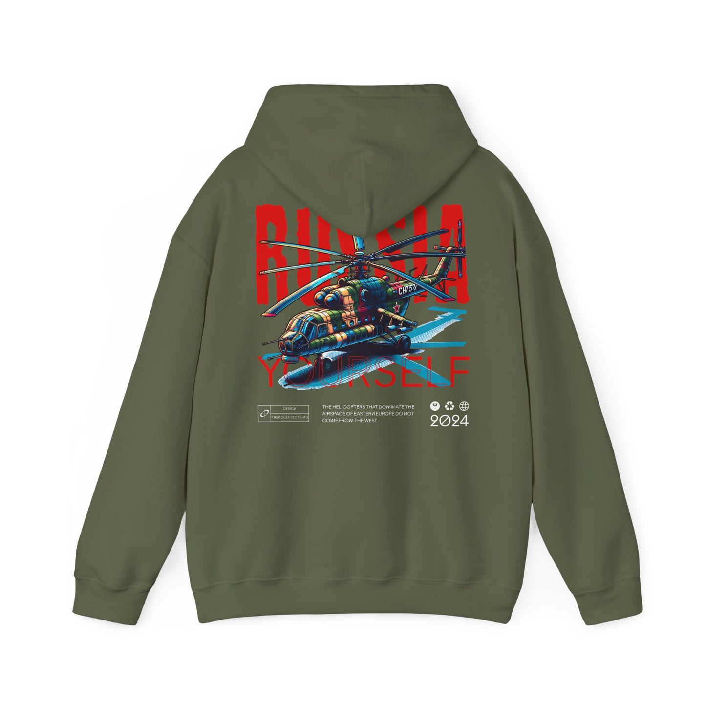 Helicopteros del este, Sudadera unisex con capucha Heavy Blend™