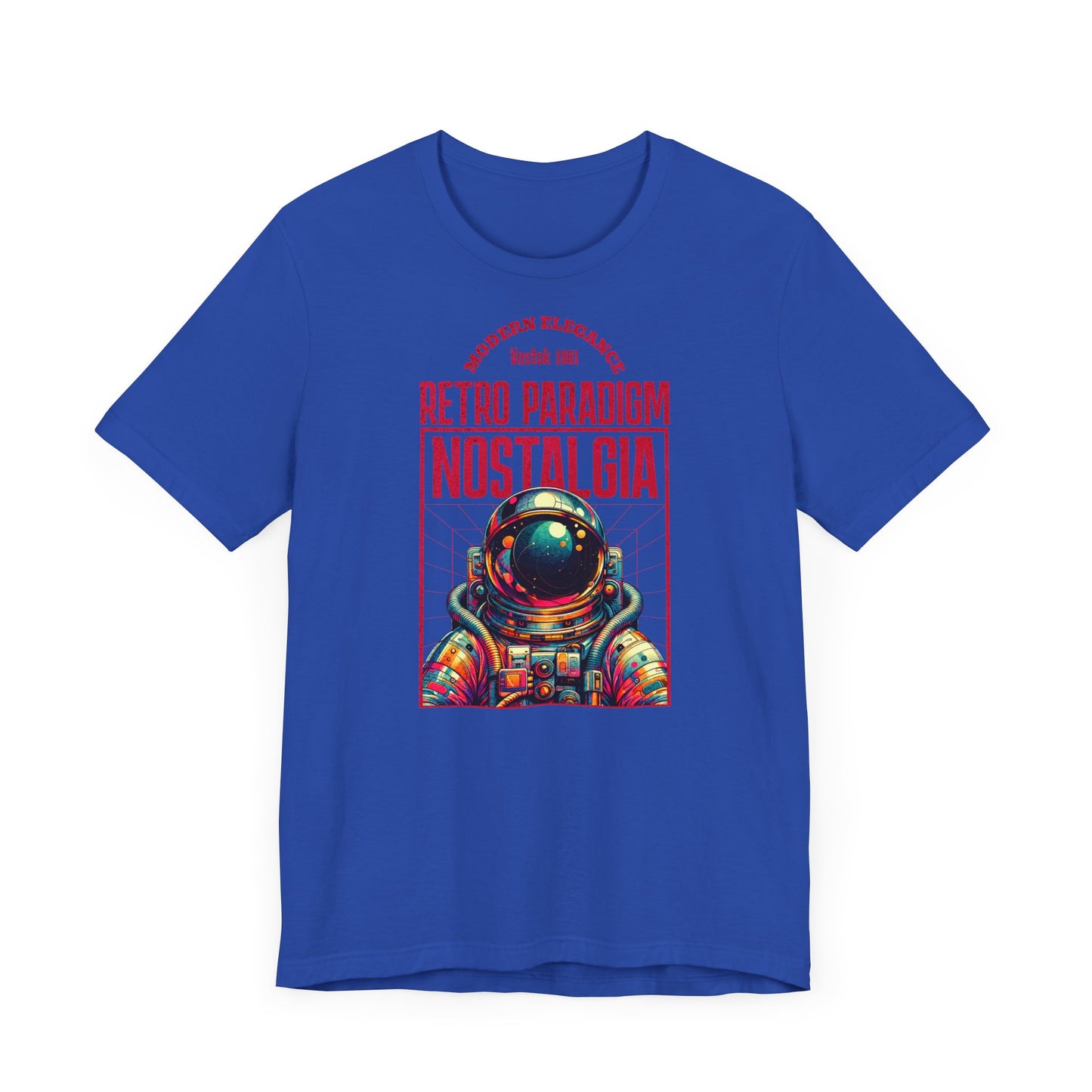 Retro Space, Camiseta de manga corta unisex de jersey