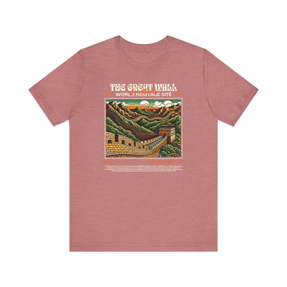 Muralla china, Camiseta de manga corta unisex de jersey